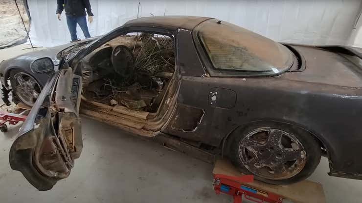 Image for Here's How Bad That First-Gen Acura NSX Looks After 20 Years in a River
